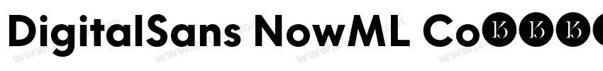 DigitalSans NowML Co字体转换